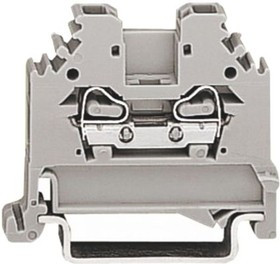 280-101, Клеммная колодка на DIN рейку, Боковой ввод провода, 2 вывод(-ов), 28 AWG, 12 AWG, 2.5 мм², Зажим