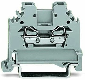 280-101, Клеммная колодка на DIN рейку, Боковой ввод провода, 2 вывод(-ов), 28 AWG, 12 AWG, 2.5 мм², Зажим
