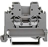 280-101, Клеммная колодка на DIN рейку, Боковой ввод провода, 2 вывод(-ов), 28 AWG, 12 AWG, 2.5 мм², Зажим