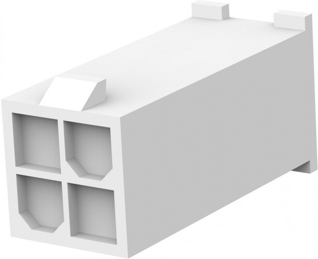 1586017-4, 4.2mm 2x2P 2 2 4.2mm NO P=4.2mm Rectangular Connectors Housings