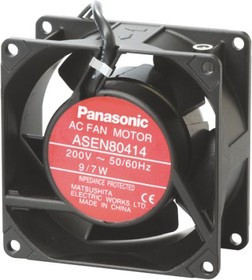 ASEN80416, ASEN Series Axial Fan, 80 x 38 x 80mm, 0.9mA³/min, 10W, 230 V ac