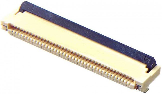 XF2M-5415-1AH-R100, FFC &amp; FPC Connectors SKT 54 POS 0.5mm Solder RA SMD