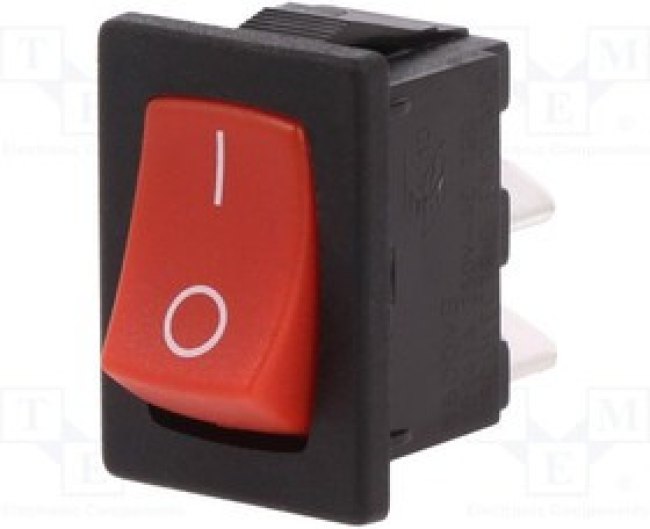 BG-H8600VBABP, ROCKER; SPST; Pos: 2; ON-OFF; 10A/250VAC; 10A/28VDC; none; 8600