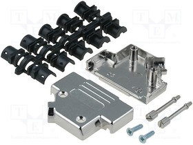 D45ZK25-K, Корпус: для разъемов D-Sub, D-Sub 25pin, D-Sub HD 44pin, UNC4-40