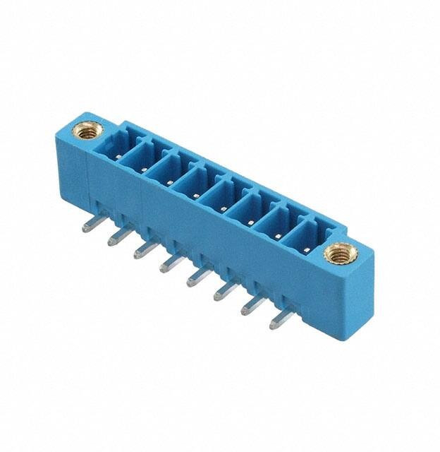 TBP02R1W-381-08BE, Pluggable Terminal Blocks Terminal block, pluggable, w screw lock, 3.81, receptical, 8 pole, blue