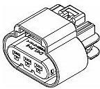 15326614, Automotive Connectors 3P FM BLK CONN ASSY GT 280 SERIES 25AMPS
