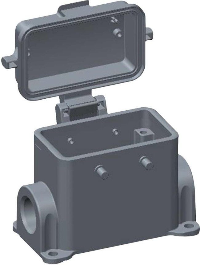 T1460100216-000, Heavy Duty Power Connectors Hood 9MM L 54MM H PG2x16 Side Entry T1460100216-000, Heavy Duty Power Connectors Hood 9MM L 54MM H PG2x16 Side Entry