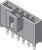 105309-1102, Headers & Wire Housings NANOFIT HDR VT SGL KNK 2CKT TIN BLK 105309-1102, Headers & Wire Housings NANOFIT HDR VT SGL KNK 2CKT TIN BLK