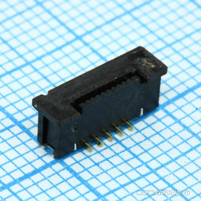 1-1734742-0, FFC &amp; FPC Connectors .5 FPC VT ZIF Type-A 10 CONT