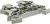 1036700000, DIN Rail Terminal Blocks WDU 4,WM,WHITE