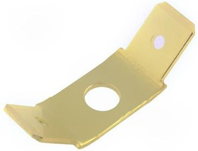 142241-1, Наконечник плоский, 6,3мм, 0,8мм, "папа", M4, двойной, винтами