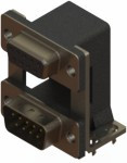 664-009-664-030, STACKED D SUB CON, R/A PLUG &amp; RCPT, 9POS