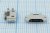 Гнездо micro USB, Тип B, реверсивное (reverse), 5 контаков, SMD на плату; №14598 гн microUSB REV\B\5C4HP\плат\\\ microUSBB5SAD10REV
