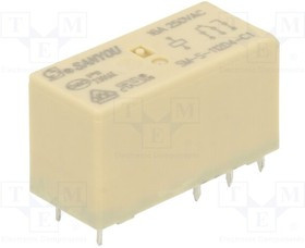 SM-S-112D4-C1, Реле: электромагнитное; SPDT; Uобмотки: 12ВDC; Iконтакт.макс: 16А