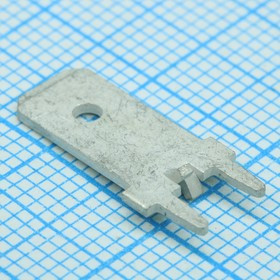 197054001, Быстроразъемная клемма, латунь, вилка 14,22 мм пакет