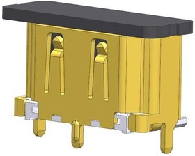 47659-1101, HDMI, Displayport &amp; DVI Connectors .5mm HDMI RCPT VRT SMT 19CKT .38AU