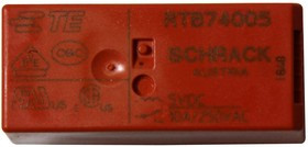 4-1393238-2, Универсальное реле, реле на плату серии RT1, силовое, без защелки, SPDT, 5В DC, 10А