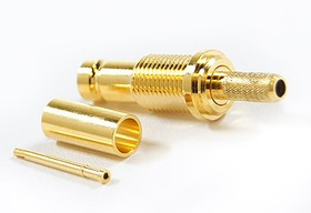 HYR-1802, Разъем 1.0/2.3, гнездо, RG-174/U, обжим (Crimp)