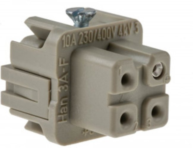 09200032711, Rectangular F 3 POS Screw RA Panel Mount 3 Terminal 1 Port 09200032711, Rectangular F 3 POS Screw RA Panel Mount 3 Terminal 1 Port