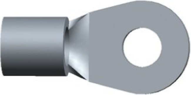 31807, SOLISTRAND Uninsulated Ring Terminal, M5 Stud Size, 6.6mm² to 10.5mm² Wire Size