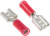 9-160583-5, PIDG FASTON .250 Red Insulated Female Spade Connector, Receptacle, 6.35 x 0.81mm Tab Size, 0.3mm² to