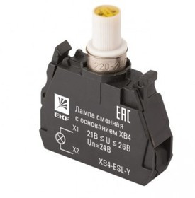 Сменная лампа c основанием, XB4, желтая, 24В, PROxima XB4-ESL-Y Сменная лампа c основанием, XB4, желтая, 24В, PROxima XB4-ESL-Y