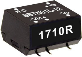 SBTN01M-15, Преобразователь: DC/DC, 1Вт, Uвх: 10,8-13,2В, Uвых: 15ВDC, SMD, 1,1г