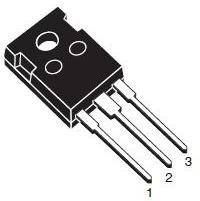STTH6012W, Стандартный силовой диод, 1.2 кВ, 60 А, Одиночный, 840 мВ, 50 нс, 400 А