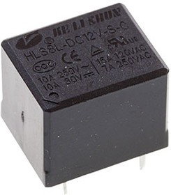 HLS8L-DC12V-S-C, реле 1FormC 15А 12В / 250В 19*15.5*15.8мм (HF3FF/012-1Z, SRD12VDC, NRP071C12D)