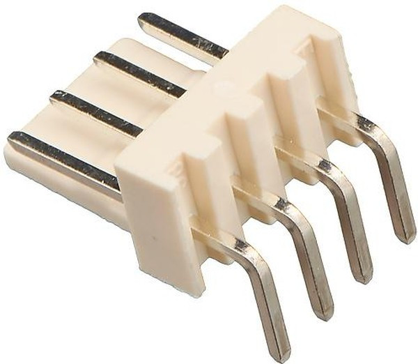 WF-4R, вилка на плату 2.54мм угловая (L-KLS1-2.54-04-R)