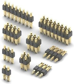824-22-007-00-001000, Headers & Wire Housings Spring-Loaded Hdr,1R Solder,Vert Mount,7 824-22-007-00-001000, Headers & Wire Housings Spring-Loaded Hdr,1R Solder,Vert Mount,7