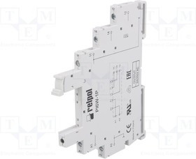 PI6W-1P, Панелька, PIN: 5, 6А, 250ВAC, DIN, Выводы: винтовые клеммы, -40-70°C