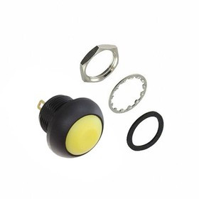 RP8100B2M1CEBLKYELNIL, Pushbutton Switches Round, Pushbutton