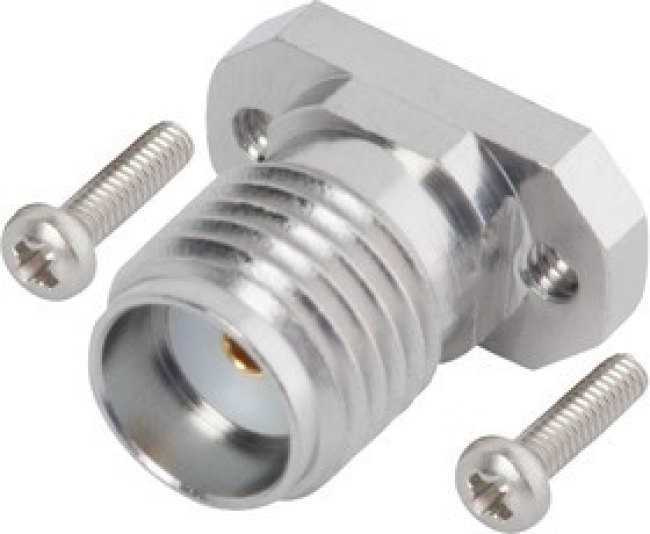 SF2921-61507-1S, RF Connectors / Coaxial Connectors SMA FEM 2-Hole, (CPW/Microstrip) FEM