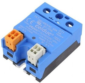 SO465020, Реле: полупроводниковое; Uупр: 0-10ВDC; 50А; 200-480ВAC; -40-90°C