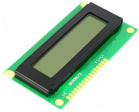 DEM 08172SBH-PW-N, Дисплей ЖКД, алфавитно-цифровой, STN Negative, 8x1, LED, PIN 16