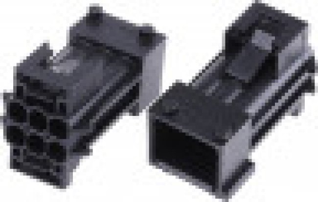 1-965426-1, Conn Housing RCP 6 POS 5mm Crimp ST Panel Mount Black Carton