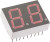 HDSP-523E, HDSP-523E 2 Digit 7-Segment LED Display, CC Red 7.69 mcd RH DP 14.2mm