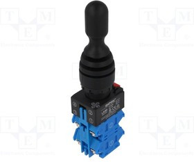 LAS0-K-40C43, Переключатель: джойстик, Фикс.пол: 1, NO x4, 3A/220ВAC, 22мм, IP67