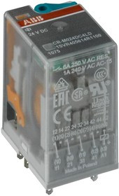 CR-M024DC4 24B DC 4ПК (6A), Реле 4 переключ. 24VDC, 6A/ 230VAC