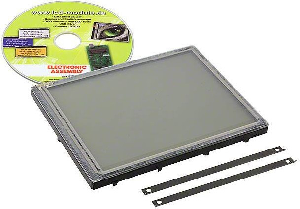 EA EDIP320B-8LWTP, LCD Graphic Display Modules &amp; Accessories Blue/White Contrast With Touch Screen