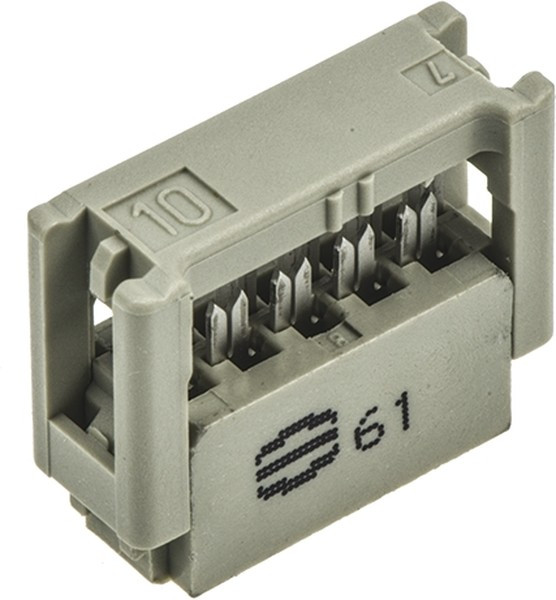 09185106803, Headers &amp; Wire Housings 10P IDC FLAT CABLE NO STRN RELIEF