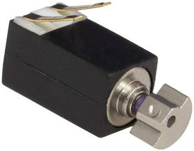 QX-4C 0408 vibra, Электродвигатель микро постоянного тока QX-4C 0408, вибрирующий, с эксцентриком, корпус кубический пластиковый черный