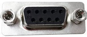 RND 205-00777, D-Sub Socket, Poles 9, 180° / Solder PCB THT