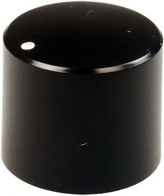 41028-3, Ручка пластик, на вал 6мм, насечка, d=19.5мм, h=17мм