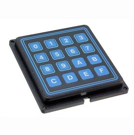 88BA2-072, Input Devices Keypad 4x4 white alpha/numeric Blue