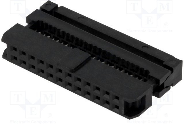 DS1017-24MA2, Разъем IDC "мама" PIN 24 IDC шлейф 1мм gold flash DS1017-24MA2, Разъем IDC "мама" PIN 24 IDC шлейф 1мм gold flash