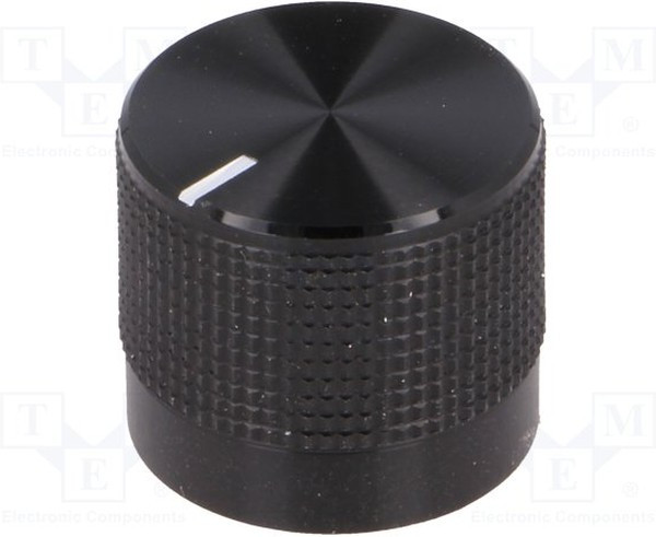 FC7225B, Ручка, Вал с Пазом, 6 мм, Алюминий, Круглая Гофрированная с Индикаторной Линией, 20 мм FC7225B, Ручка, Вал с Пазом, 6 мм, Алюминий, Круглая Гофрированная с Индикаторной Линией, 20 мм