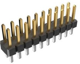 67996-218HLF, Headers &amp; Wire Housings 18P DR UNSHRD HRD .38 GOLD OVER NI