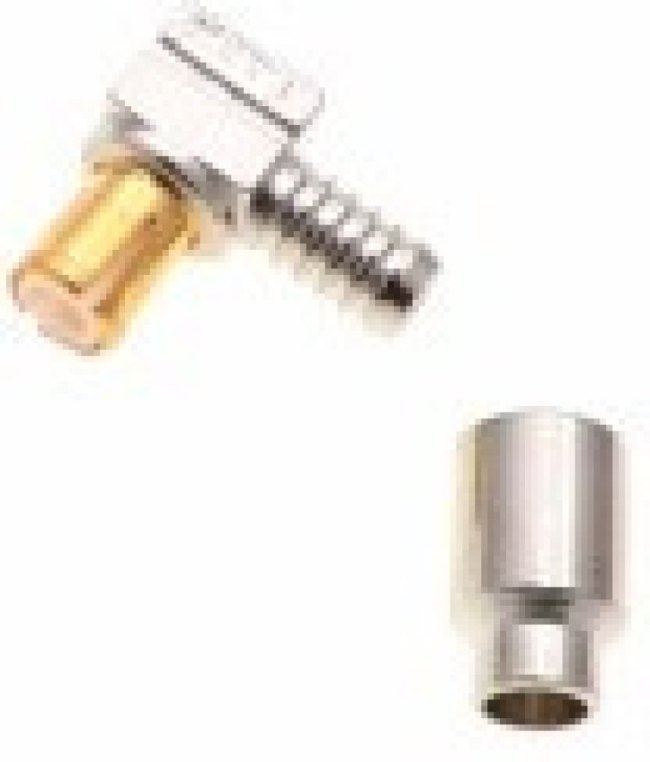 73366-0010, RF Connectors / Coaxial Connectors 50OHMS MCX R/A PCB RG316/U CABLE